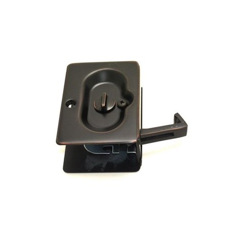 PATIOPLUS Privacy Pocket Door Lock, Oil Rubbed Bronze PA1634153